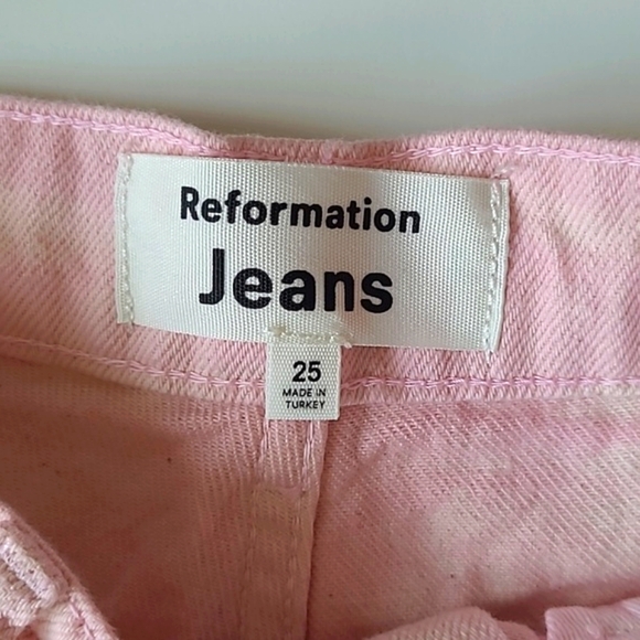 Reformation Jeans Cynthia Spiral High Rise Straight Long Jeans NWT - Picture 5 of 6